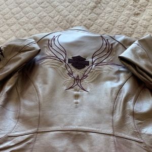 Women's Leather Harley Jacket